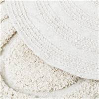 Tritap Tapis de bain ovale blanc 60x40cm