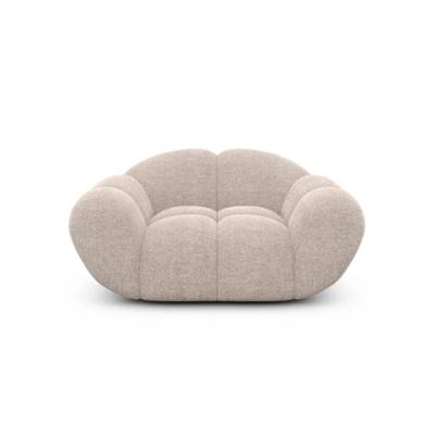 Sigono fauteuil en tissu texturé beige