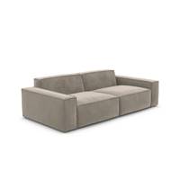 Stacele canapé 2 places en velours beige foncé