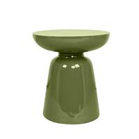 Lanister table d'appoint fibre de verre kaki glossy H44cm