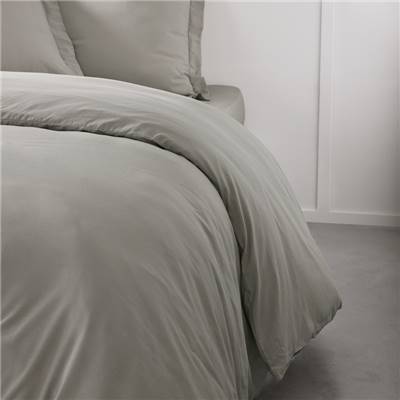 Essential housse de couette 240x260 coton uni dune