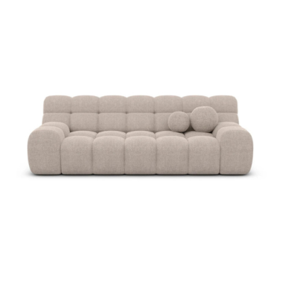 Boon canapé 3 places en tissu texturé beige