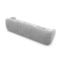 Taigano canapé 3 places en velours gris clair