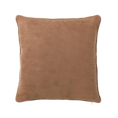 Antelina coussin suedine brun 45x45