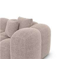 Cotton canapé 4 places en tissu texturé beige