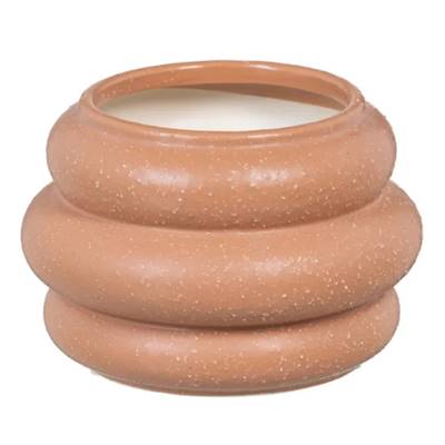 Amell vase orange en céramique granuleux Ø18cm