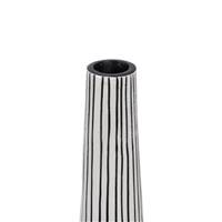 Axelle vase blanc et noir polyurésine M