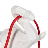 Elfy lampe de table en polyurésine éléphant blanc câble rouge H25cm