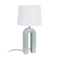 Arko lampe de table vert avec socle en forme d'arche laqué H70cm