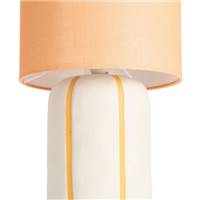Suria lampadaire en céramique blanc et orange H123cm