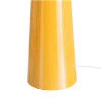 Lampadaire champignon jaune moutarde en métal H128cm