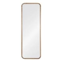 Kati grand miroir en bois naturel 4 bords arrondis H170cm