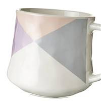 Cora tasse en céramique triangle pastel violet 370ml