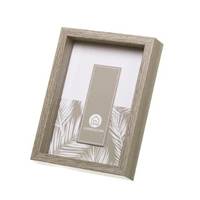 Cristal cadre photo bois grisé 20x25
