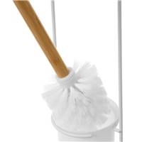 Jaquera porte-rouleau et brosse métat et bambou blanc