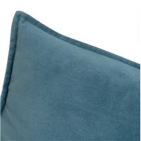 Burn coussin velours bleu 55x55