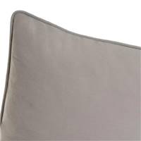Updo coussin en fausse soie de coton gris 45x45cm