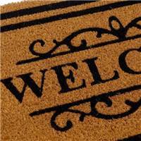 Malaisia paillasson Welcome en fibres de coco 60x40