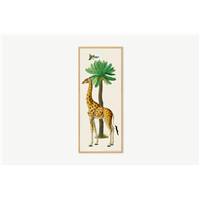 Natural History Museum illustration encadrée girafe