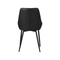 Bari chaise en PU noir