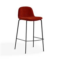 Ice tabouret de bar H75 rouge cinabre