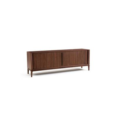 Liamca buffet enfilade noyer et cuir