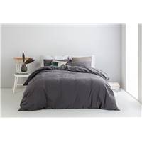 Alexia parure de lit coton gris graphite 135x200