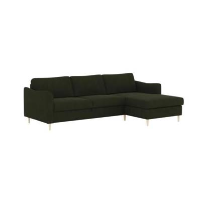 Dory canapé d'angle droit convertible vert foncé