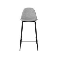 Vladi chaise de bar en tissu gris clair H65,5