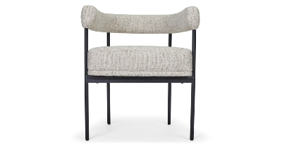Borry chaise avec accoudoirs tweed beige