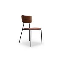 Portimo chaise tissu rouille et fer noir