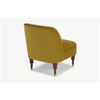 Harpo fauteuil velours doré vintage
