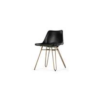 Kendal chaise noir et laiton
