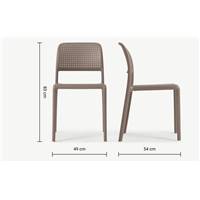 Nardi chaise en résine grise