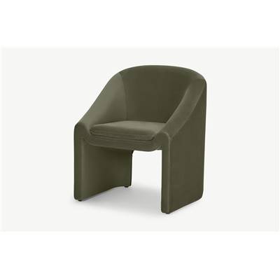 Shona chaise velours vert pistache