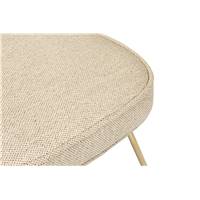 Valo chaise beige sable et métal doré