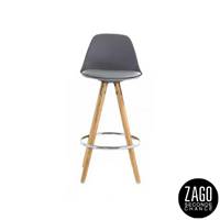 Circus chaise de bar en PU grise