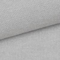 Cotton petit canapé d'angle droit en tissu texturé gris clair