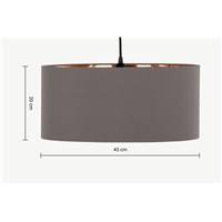 Oro abat-jour simple 45cm gris cuivre