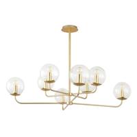 Manisa suspension en laiton et verre transparent