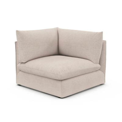 Friendly angle modulable en tissu texturé écru