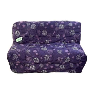 Housse de bz matelassée violet à motif blanc 140x200
