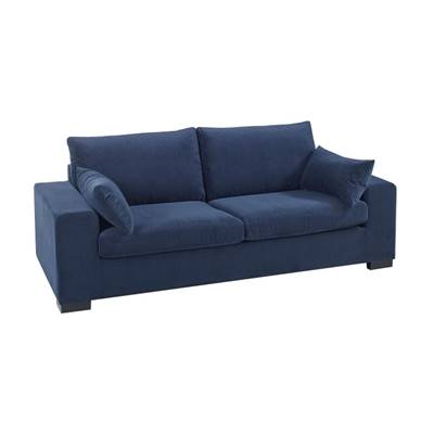 Adosse canapé convertible velours bleu nuit