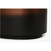 Sulta table basse ovale cuivre et noir