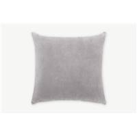 Lorna lot de 2 coussins velours gris argenté 45x45
