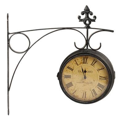 Pendule de gare "chocolat"