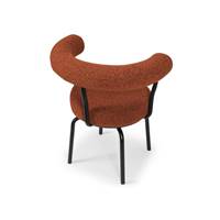 Jesper chaise de bureau rotative bouclette rouille