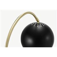 Jak lampadaire noir et laiton
