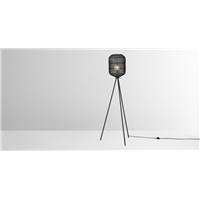 Java lampadaire trpied, en rotin noir