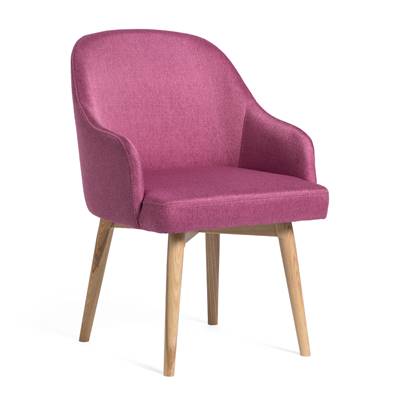 Roman fauteuil de table Rose Frêne clair